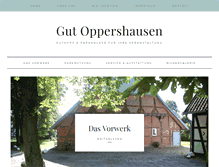 Tablet Screenshot of gut-oppershausen.de